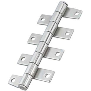 Pianoscharnier met openhoud functie en lange vleugels RVS316