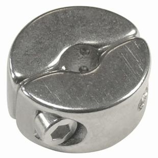 Kabelklem 8,0 mm 2-delig met schroeven RVS 316