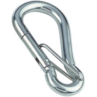 Karabijnhaak met veiligheidssluiting RVS316