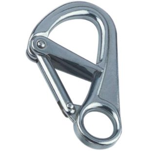 Karabijnhaak met kliksluiting RVS316