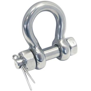 Harpsluiting met moer en splitpen RVS 316
