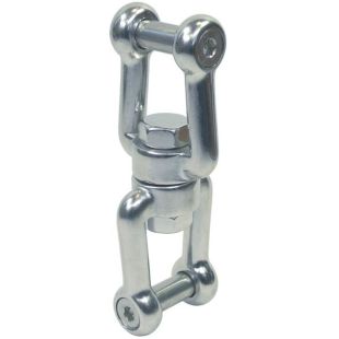 Wartel met gaffel-gaffel met binnenzeskant RVS 316