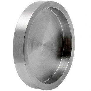 RVS Schuifdeurkom voor glasdeuren 65 mm, Zelfklevend