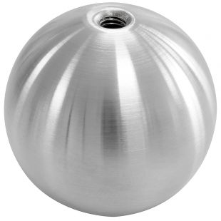 Kogel 70 mm met M8, Hol, RVS