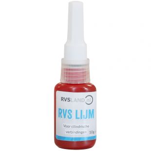 RVS lijm voor lijmflenzen, 10 gram