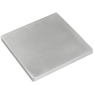 Vierkante plaat 120 x 120 mm, Plaatdikte 8 mm, RVS