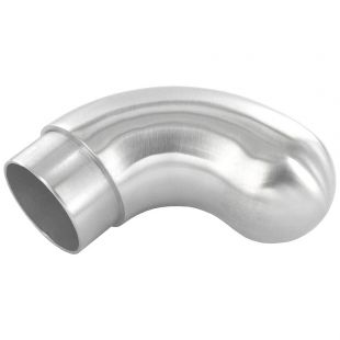 Eindbocht 48,3 x 2,0 mm, Bol, RVS