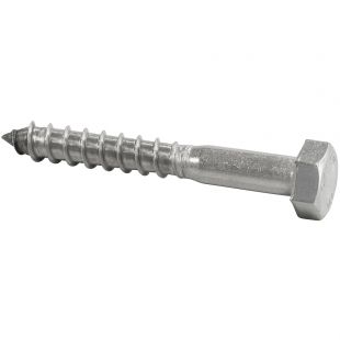 Houtdraadbouten 10 mm DIN571 RVS304 (A2)