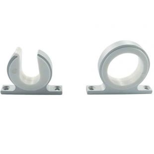 Hengelhouder tweedelig 39 mm aluminium / kunststof