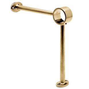 Voetsteun Recht voor buis 38,1 mm mat messing