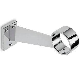 Voetsteun Recht voor buis 38,1 mm wandmontage chroom