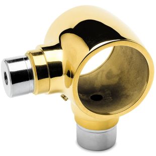 Opschuifsteun 38,1 mm met 2 uitgangen en M8 messing