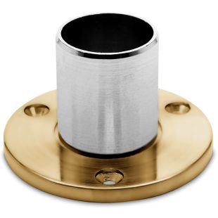 Vloerflens 19,0 x 1,0 mm met M8 mat messing