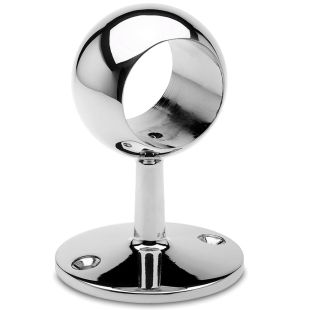Opschuifsteun 38,1 mm bol chroom