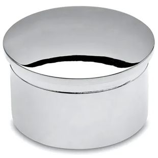 Eindkap 38,1 x 1,27 mm halfbol chroom