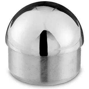 Eindkap 38,1 x 1,27 mm bol chroom