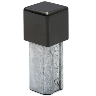 Eindstop 20 x 20 x 1,5 mm zwart