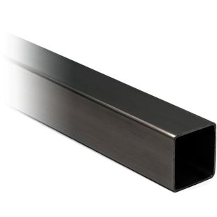 Zwarte Koker 20 x 20 x 1,5 mm RVS 304