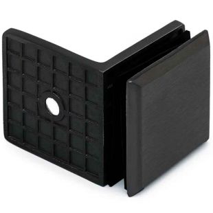 Hoekverbinder 90 graden Cherry glas 8 - 12 mm zwart