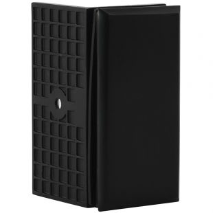 Hoekverbinder 90 graden voor douchewand zwart