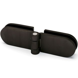 Scharnier glazen deur Kirstin glas-glas zwart