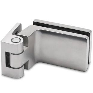 Glazen deur scharnier Victorine glas-wand RVS