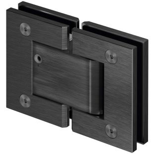 Scharnier glazen deur hydraulisch Liam glas-glas zwart