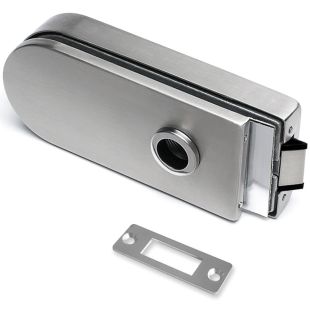 Slot voor glazen deur ontgrendelbaar Sevennah RVS