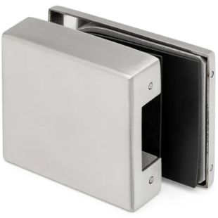 Tegenkast voor glazen deur slot Andele RVS