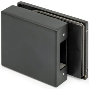 Tegenkast voor glazen deur slot Andele zwart