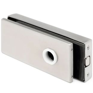 Slot voor glazen deur ontgrendelbaar met magnetische vergrendeling Gertrudis RVS