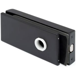 Slot voor glazen deur ontgrendelbaar met magnetische vergrendeling Gertrudis zwart