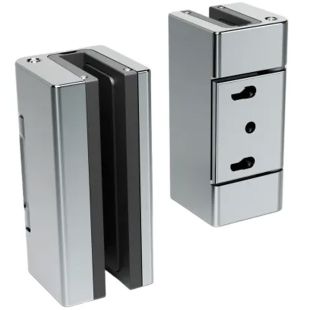 Scharnier glazen deur Tine tbv klemmontage glas-wand chroom