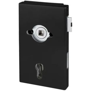 Slot voor glazen deur tbv deurkruk op rozet Marene zwart