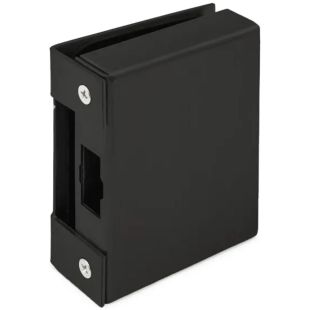 Tegenkast voor glazen deur tbv klemmontage zwart