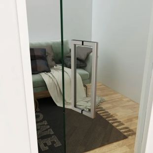 Deurgreep U-model Vina vierkant 90° dubbelzijdig RVS