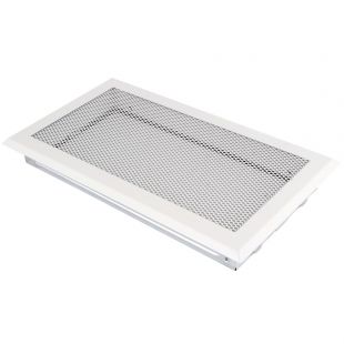 Luchtrooster met gaas 160 x 320 mm, Wit