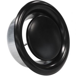 Zwart afvoerventiel 100 mm