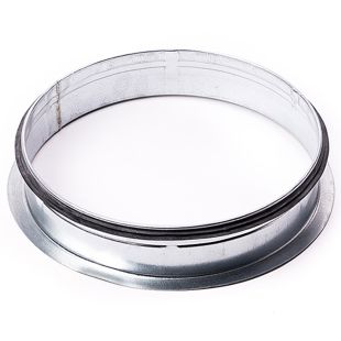 Vlakzadel 90° safe voor spirobuis staal gegalvaniseerd