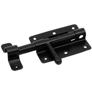 Universeelgrendel zwart 100 x 60 mm staal