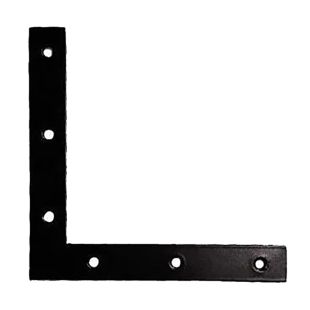 Raamhoek zwart 120 x 120 mm staal