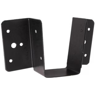 Balkdrager zwart met naar buiten staande flenzen staal