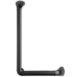 SecuCare Wandbeugel 90 graden 60x37 Li/Re zwart mat