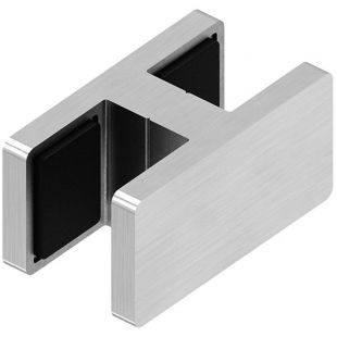 RVS rechte glasverbinder, Glas 20,76 - 21,52 mm