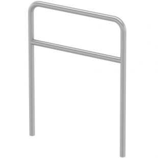 Geleidehek met tussenstang 1200 x 900 mm, RVS316