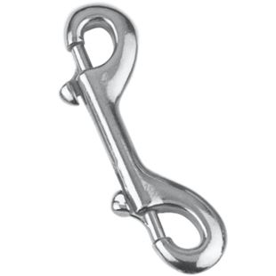 Dubbele musketonhaak RVS