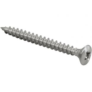 Spaanplaatschroef 5 x 30 mm, Bolverzonken, RVS (A2), 500 stuks