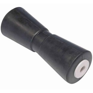 Kielrol V-vorm met as rubber / plastic