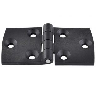 Scharnier zwart rechthoek 120 x 60 mm