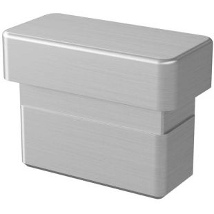 Eindkap 20 x 10 x 1,0 mm RVS